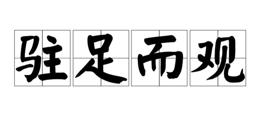 驻足而观