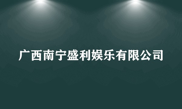 广西南宁盛利娱乐有限公司