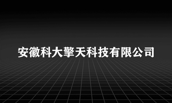 安徽科大擎天科技有限公司