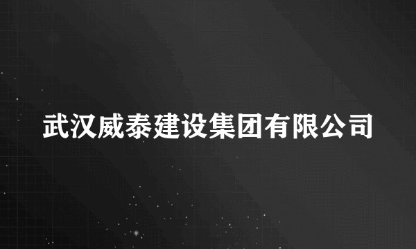 武汉威泰建设集团有限公司