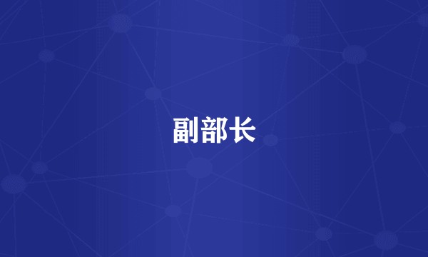 副部长
