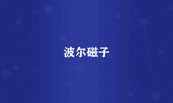 波尔磁子