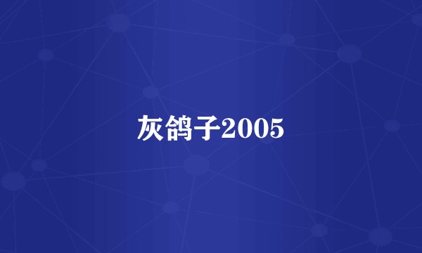 灰鸽子2005