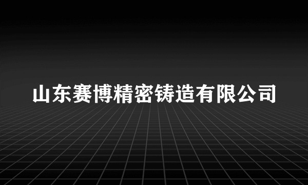 山东赛博精密铸造有限公司