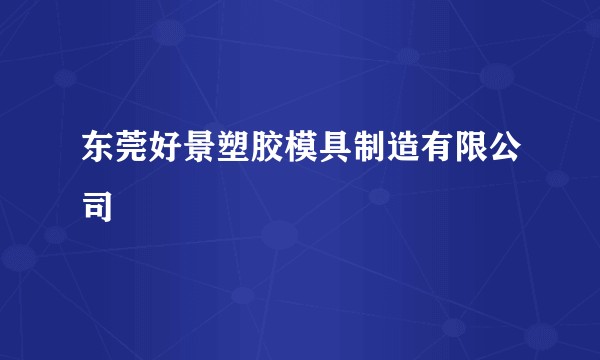 东莞好景塑胶模具制造有限公司