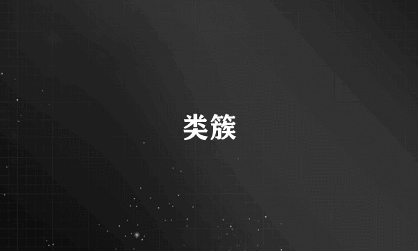 类簇