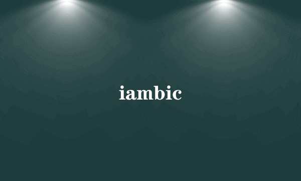 iambic