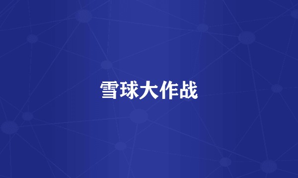 雪球大作战