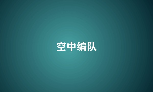 空中编队