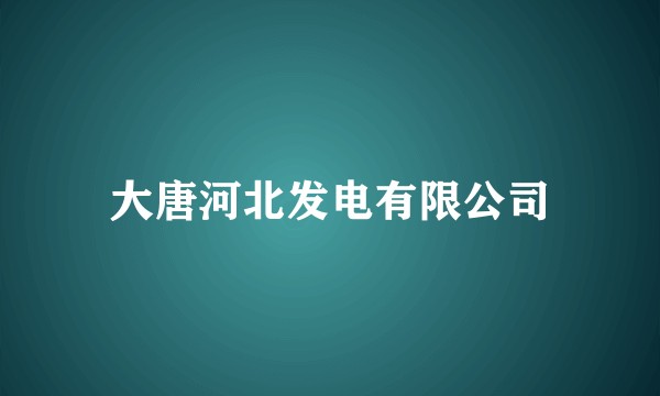 大唐河北发电有限公司
