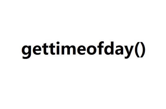 gettimeofday