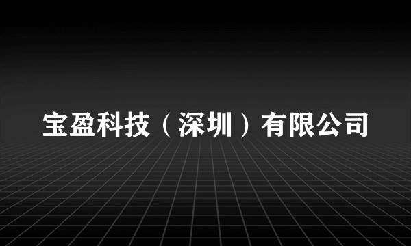宝盈科技（深圳）有限公司