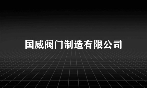 国威阀门制造有限公司