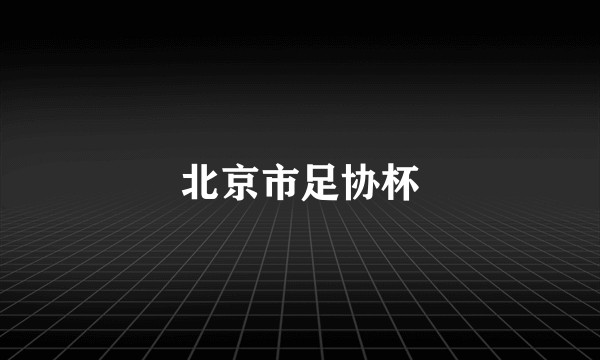 北京市足协杯