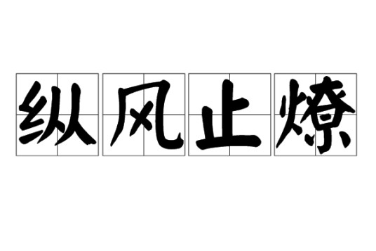 纵风止燎
