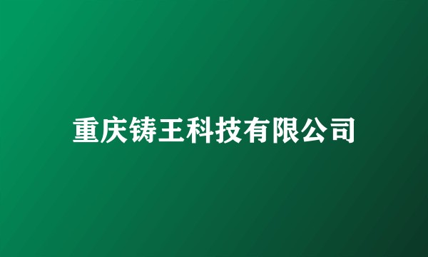 重庆铸王科技有限公司