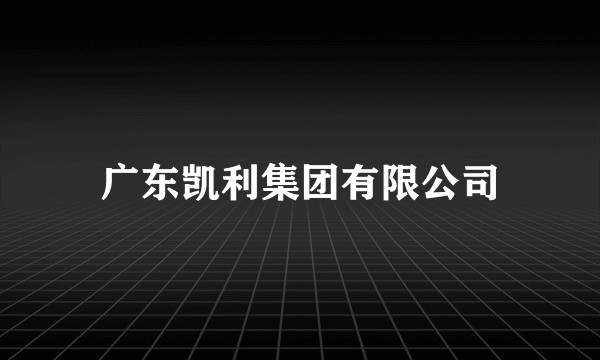 广东凯利集团有限公司