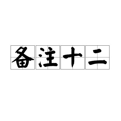 备注十二