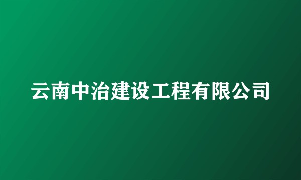 云南中治建设工程有限公司