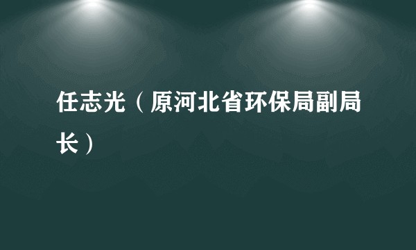 任志光（原河北省环保局副局长）