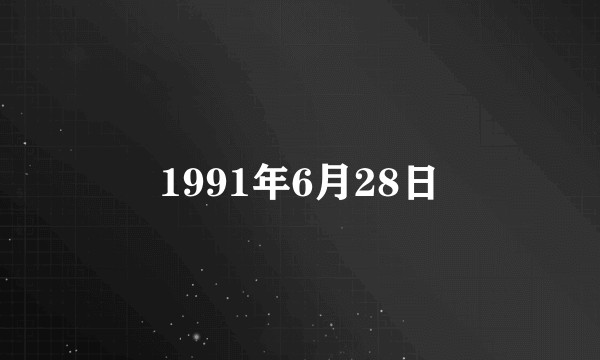 1991年6月28日
