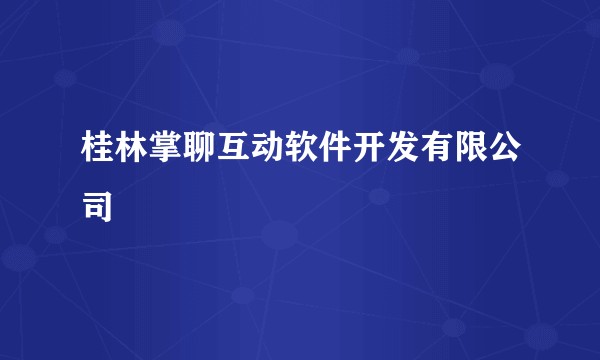 桂林掌聊互动软件开发有限公司