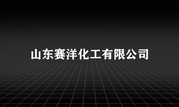 山东赛洋化工有限公司