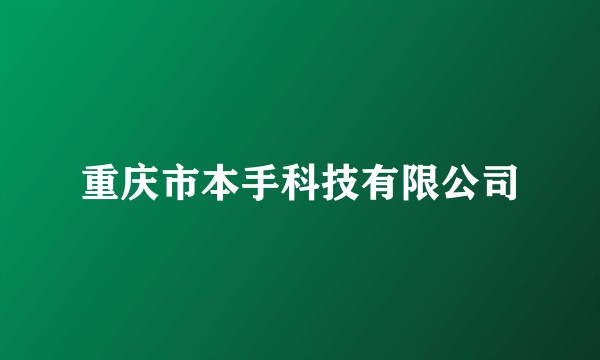 重庆市本手科技有限公司