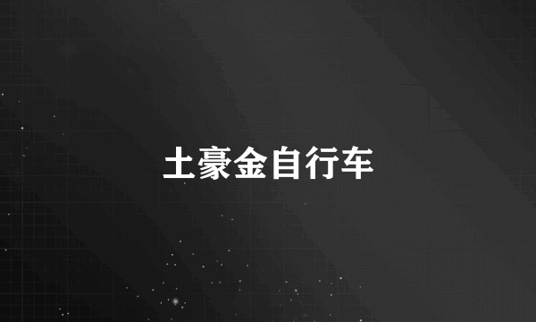 土豪金自行车