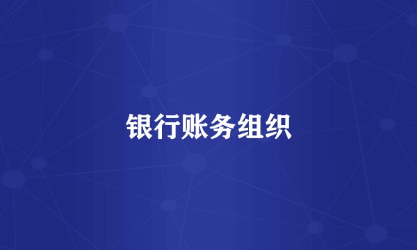 银行账务组织