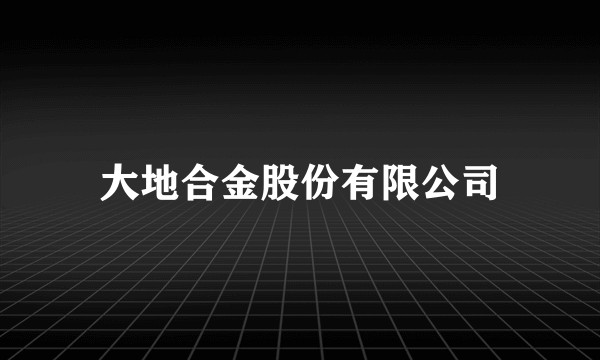 大地合金股份有限公司