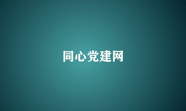 同心党建网