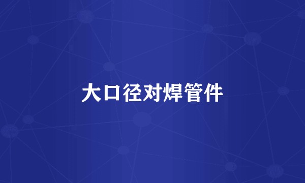 大口径对焊管件