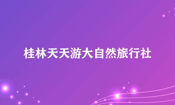 桂林天天游大自然旅行社