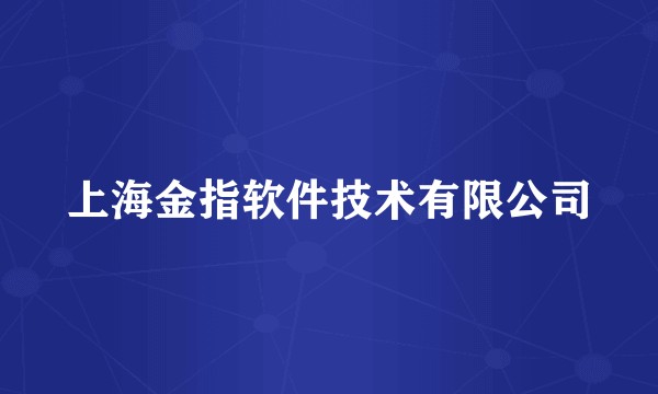 上海金指软件技术有限公司