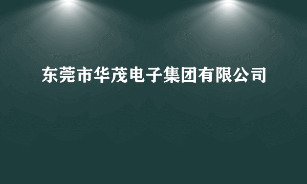东莞市华茂电子集团有限公司