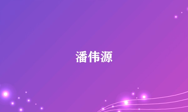 潘伟源