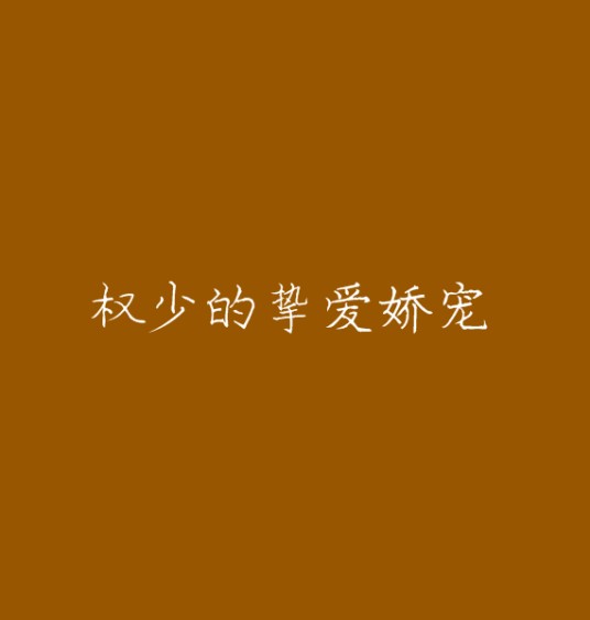 权少的挚爱娇宠