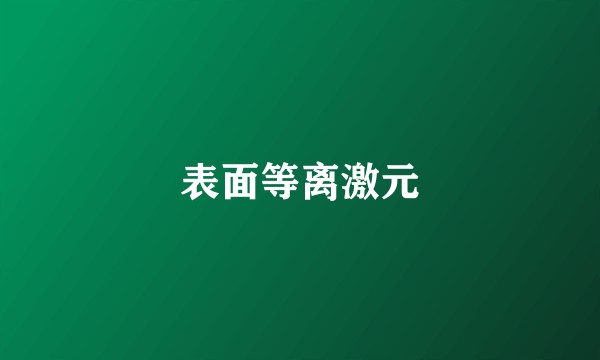 表面等离激元