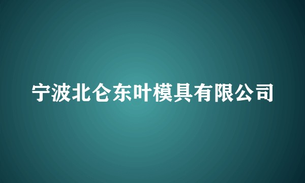 宁波北仑东叶模具有限公司