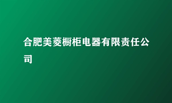 合肥美菱橱柜电器有限责任公司