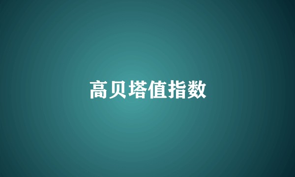高贝塔值指数