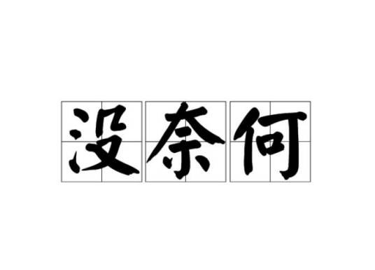 没奈何