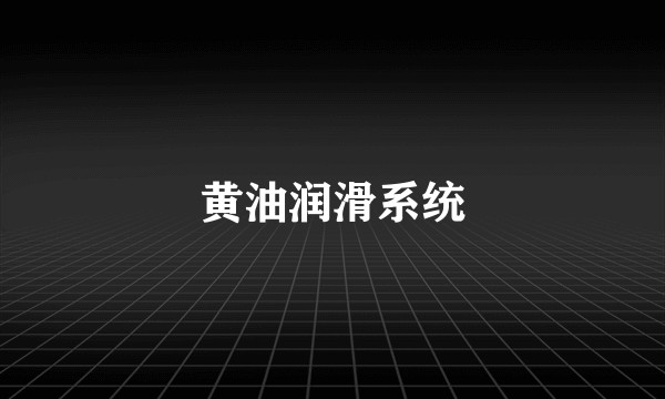 黄油润滑系统