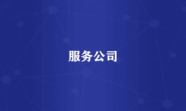 服务公司