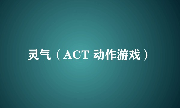 灵气（ACT 动作游戏）
