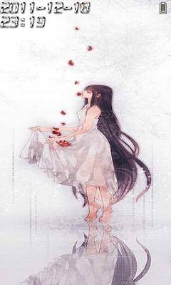 飘落的花瓣动态锁屏