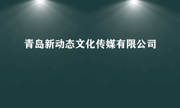 青岛新动态文化传媒有限公司