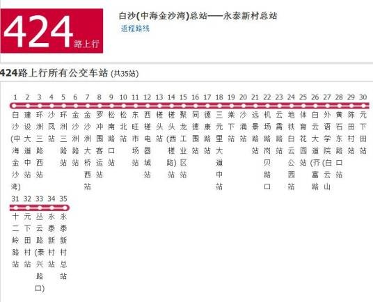 广州公交424路