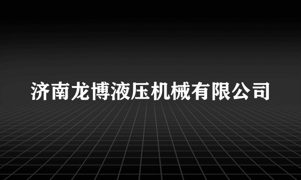 济南龙博液压机械有限公司
